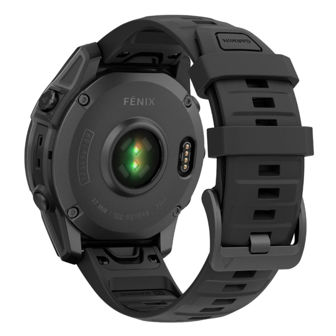 Garmin Fenix E 47mm GPS Smartwatch with 1.3-Inch AMOLED Display (Slate Gray Steel and Black)