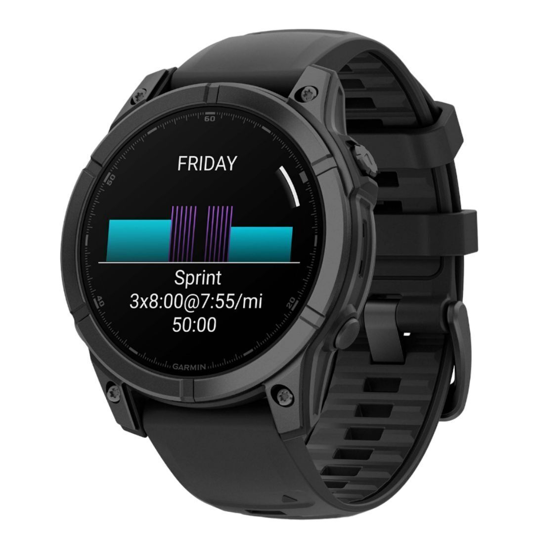 Garmin Fenix E 47mm GPS Smartwatch with 1.3-Inch AMOLED Display (Slate Gray Steel and Black)