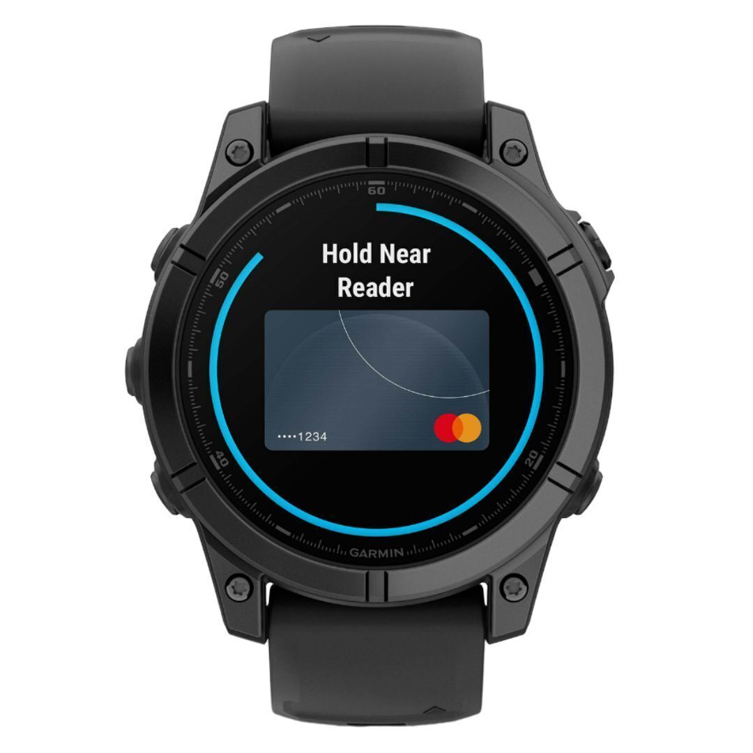 Garmin Fenix E 47mm GPS Smartwatch with 1.3-Inch AMOLED Display (Slate Gray Steel and Black)
