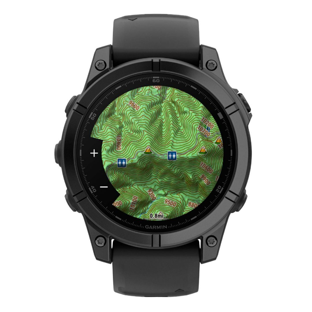 Garmin Fenix E 47mm GPS Smartwatch with 1.3-Inch AMOLED Display (Slate Gray Steel and Black)