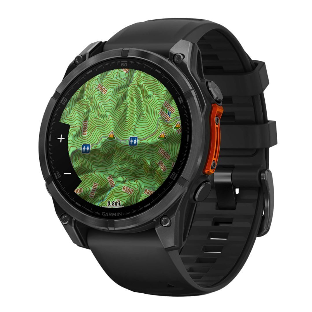 Garmin Fenix 8 47mm GPS Smartwatch with 1.4-Inch AMOLED Display (Slate Gray and Black)