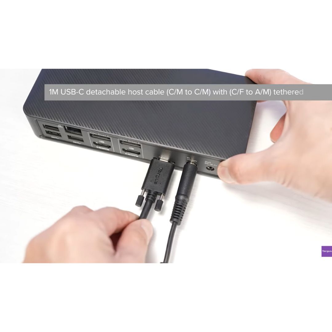 Targus USB-C Universal DV4K Docking Station with 100W Power Delivery and Dual Monitor Support