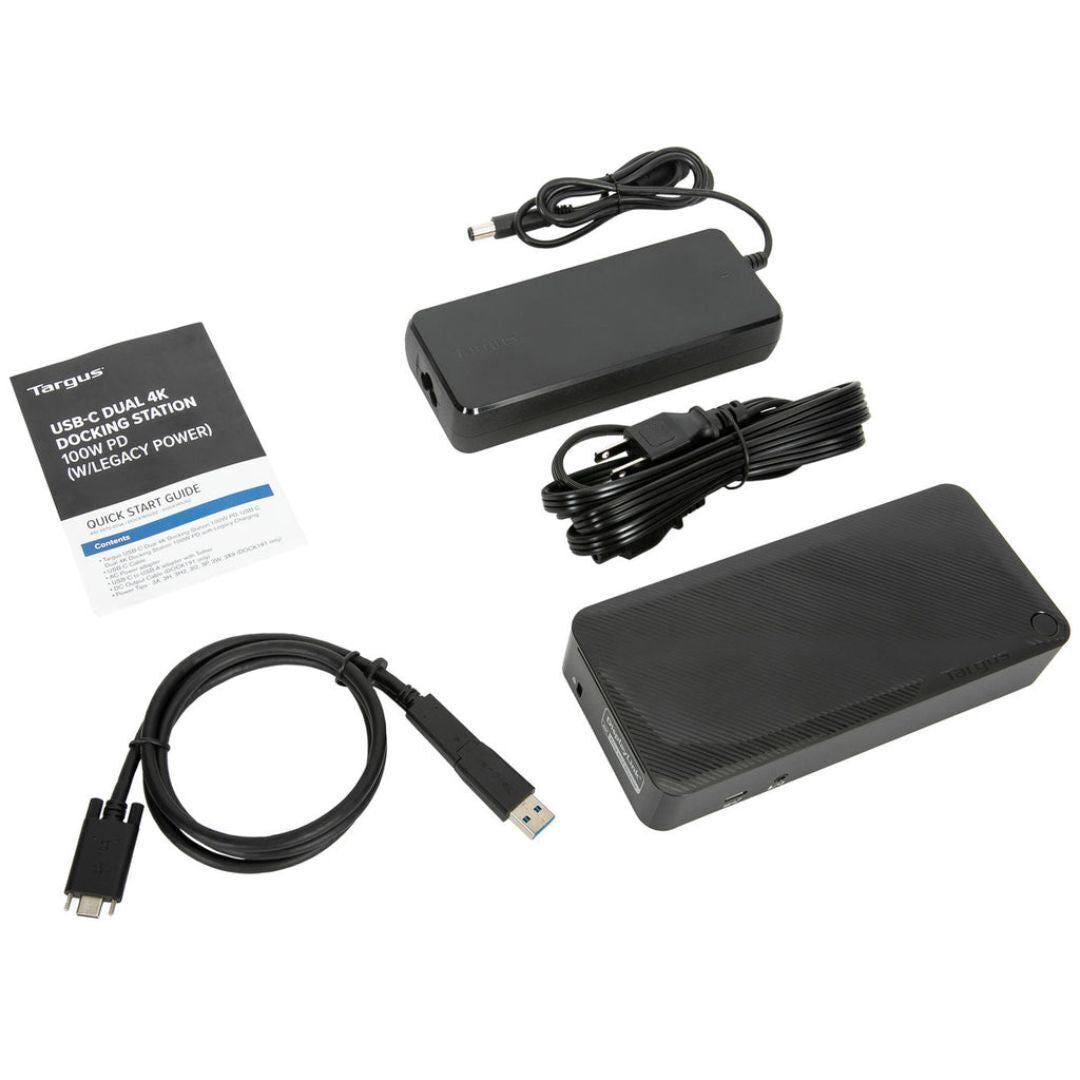 Targus USB-C Universal DV4K Docking Station with 100W Power Delivery and Dual Monitor Support