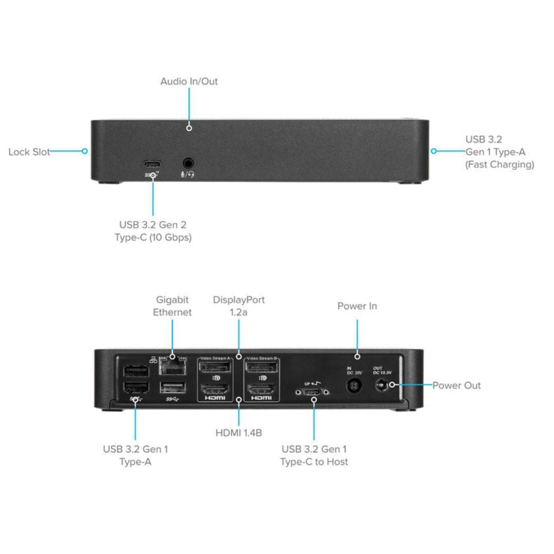 Targus USB-C Universal DV4K Docking Station with 100W Power Delivery and Dual Monitor Support