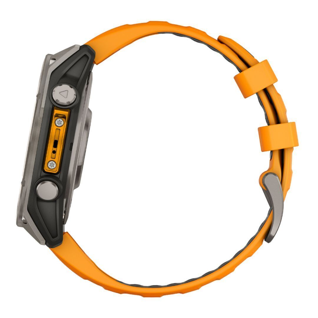 Garmin Fenix 8 Sapphire 47mm GPS Smartwatch with 1.4-Inch AMOLED Display (Spark Orange and Graphite)