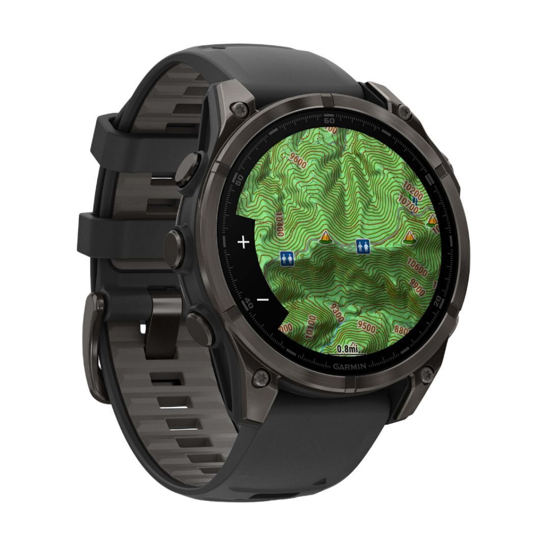 Garmin Fenix 8 Sapphire 47mm GPS Smartwatch with 1.4-Inch AMOLED Display (Black and Pebble Gray)