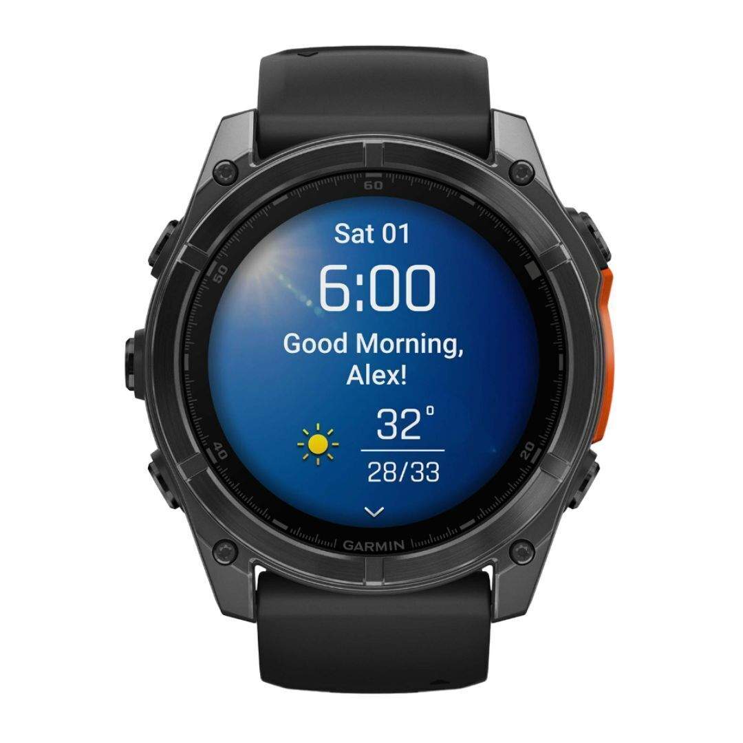 Garmin Fenix 8 51mm GPS Smartwatch with 1.4-Inch AMOLED Display (Slate Gray and Black)