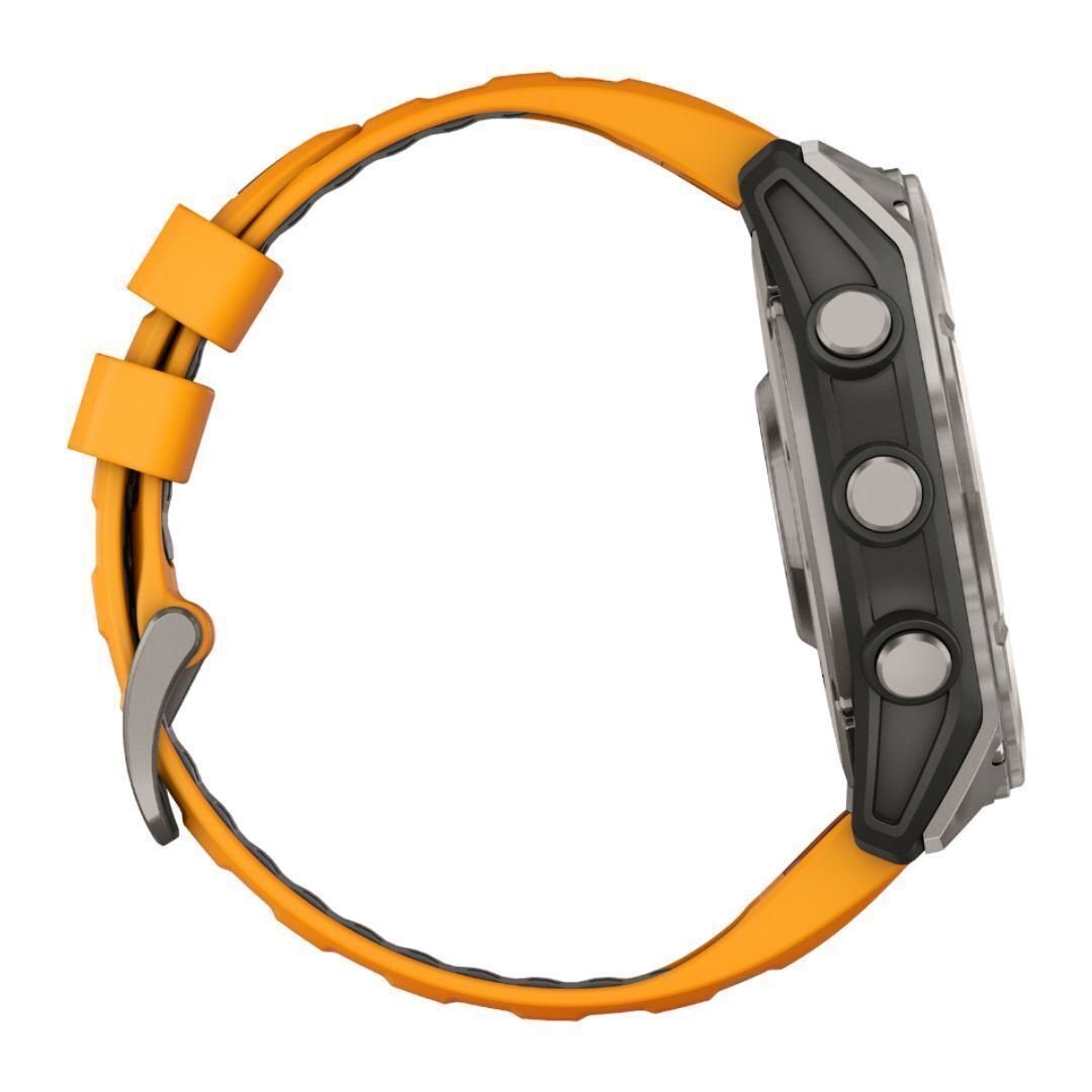 Garmin Fenix 8 Sapphire 51mm GPS Smartwatch with 1.4-Inch AMOLED Display (Spark Orange and Graphite)