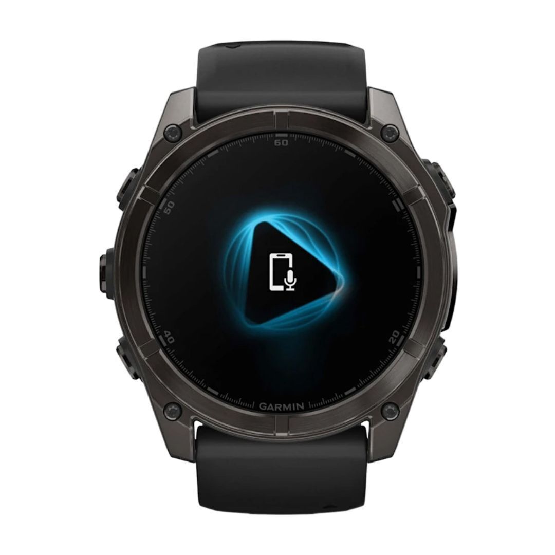 Garmin Fenix 8 Sapphire 51mm GPS Smartwatch with 1.4-Inch AMOLED Display (Black and Pebble Gray)