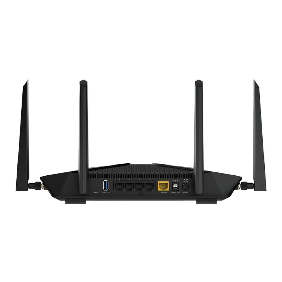 NETGEAR Nighthawk AX2400 5-Stream Dual-Band Wi-Fi 6 Router with NETGEAR Armor (Black, Refurbished)