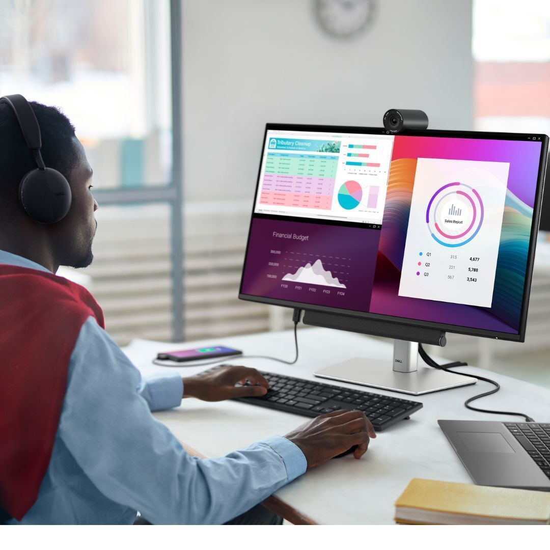 Dell 27-Inch FHD IPS LED Monitor with Eye Comfort and VGA, USB, and HDMI Ports (Black and Silver)