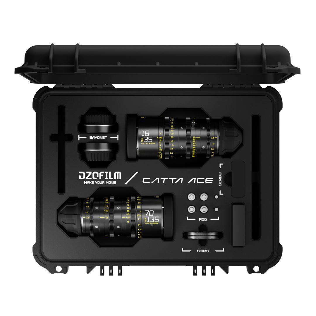 DZOFilm Catta Ace FF 18-35mm and 70-135mm T2.9 2-Lens Bundle with 16-Bladed Iris (PL and EF, Black)