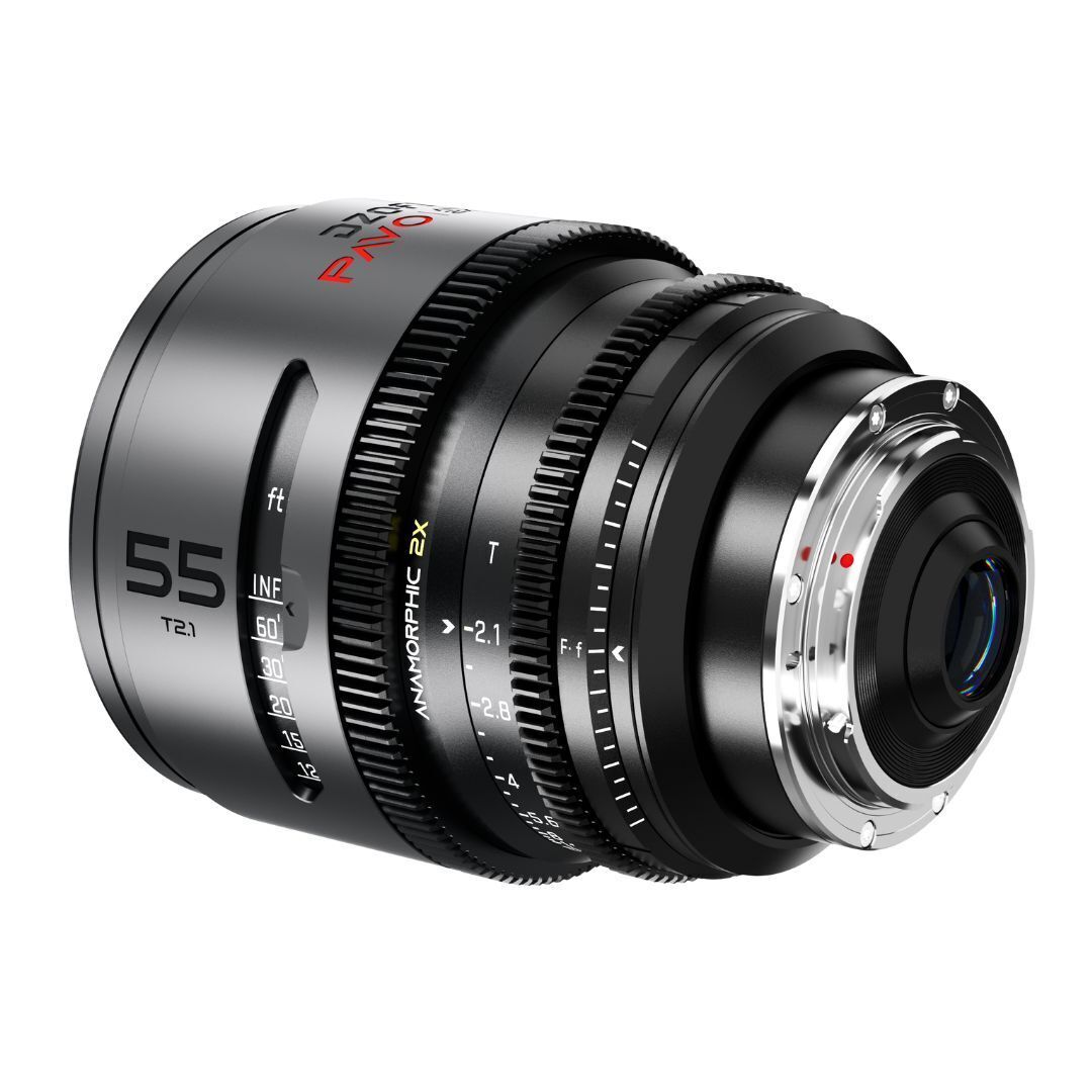 DZOFilm Pavo 2x Anamorphic T2.1 and T2.4 3-Lens Set with Neutral Coating (Space Gray and Black)