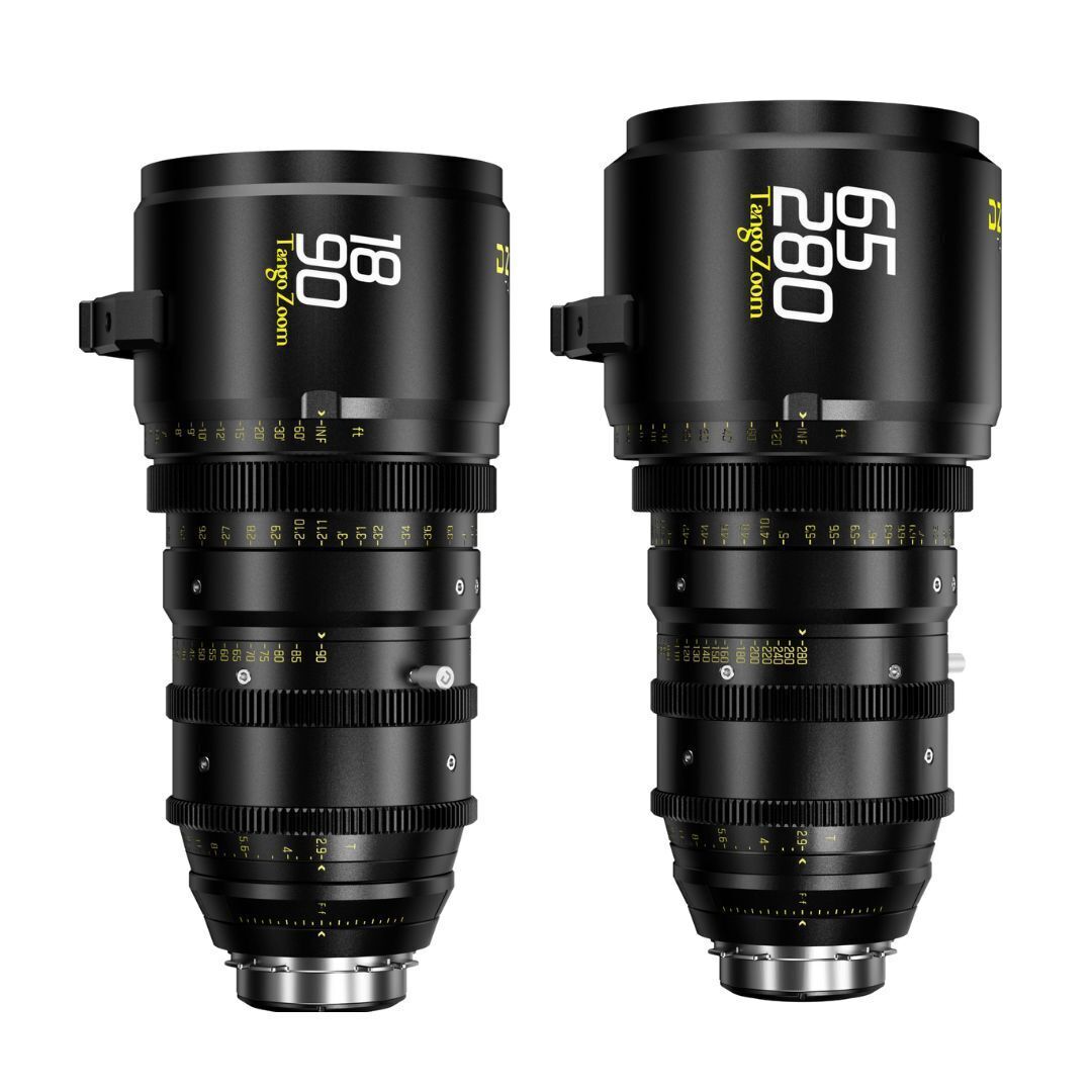 DZOFilm Tango 18-90mm T2.9 and 65-280mm T2.9-4 S35 Zoom Lens Bundle with PL or EF Mount (Black)