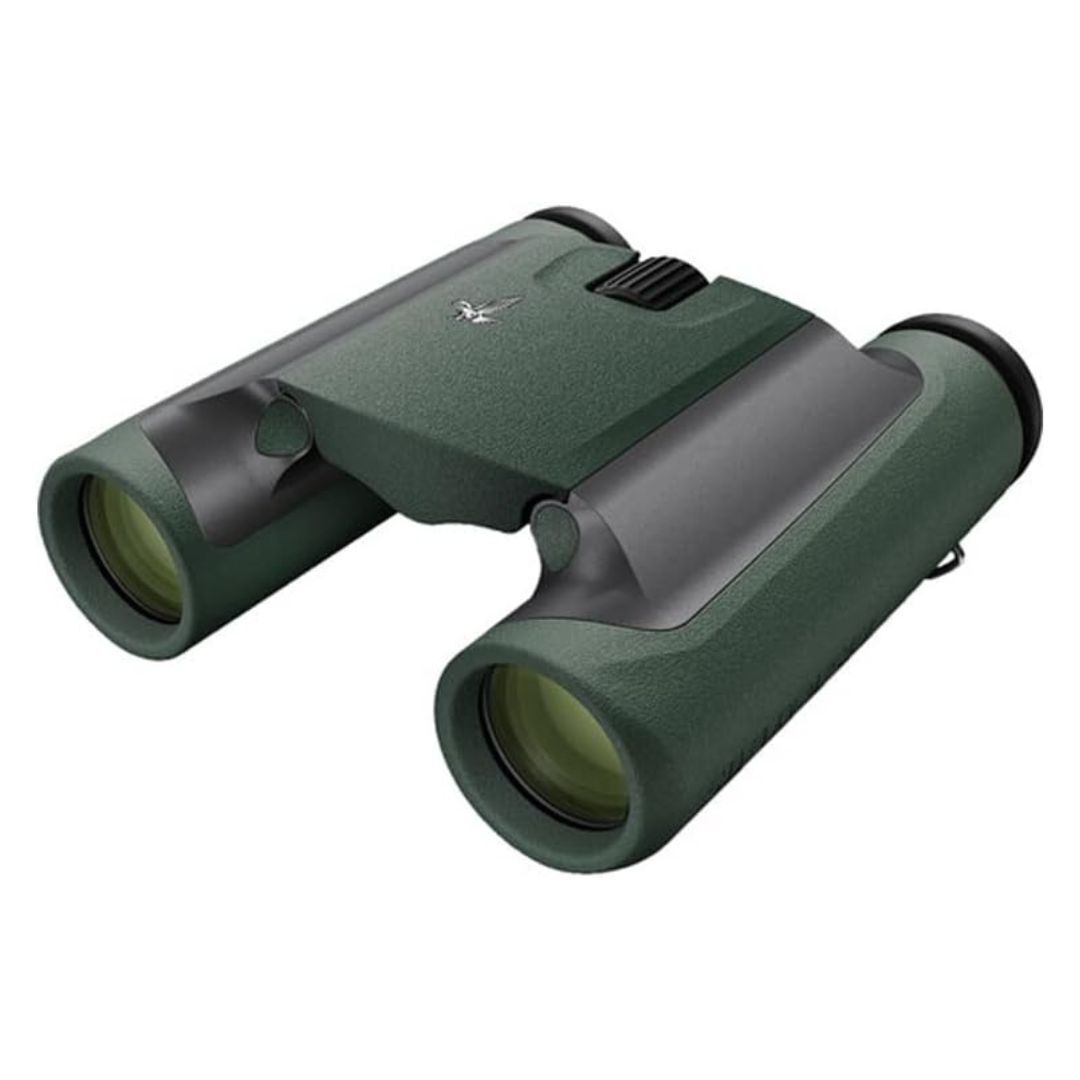 SWAROVSKI OPTIK 10x25 CL Pocket Binocular with Long Eye Relief (Green, Wild Nature Field Bag)