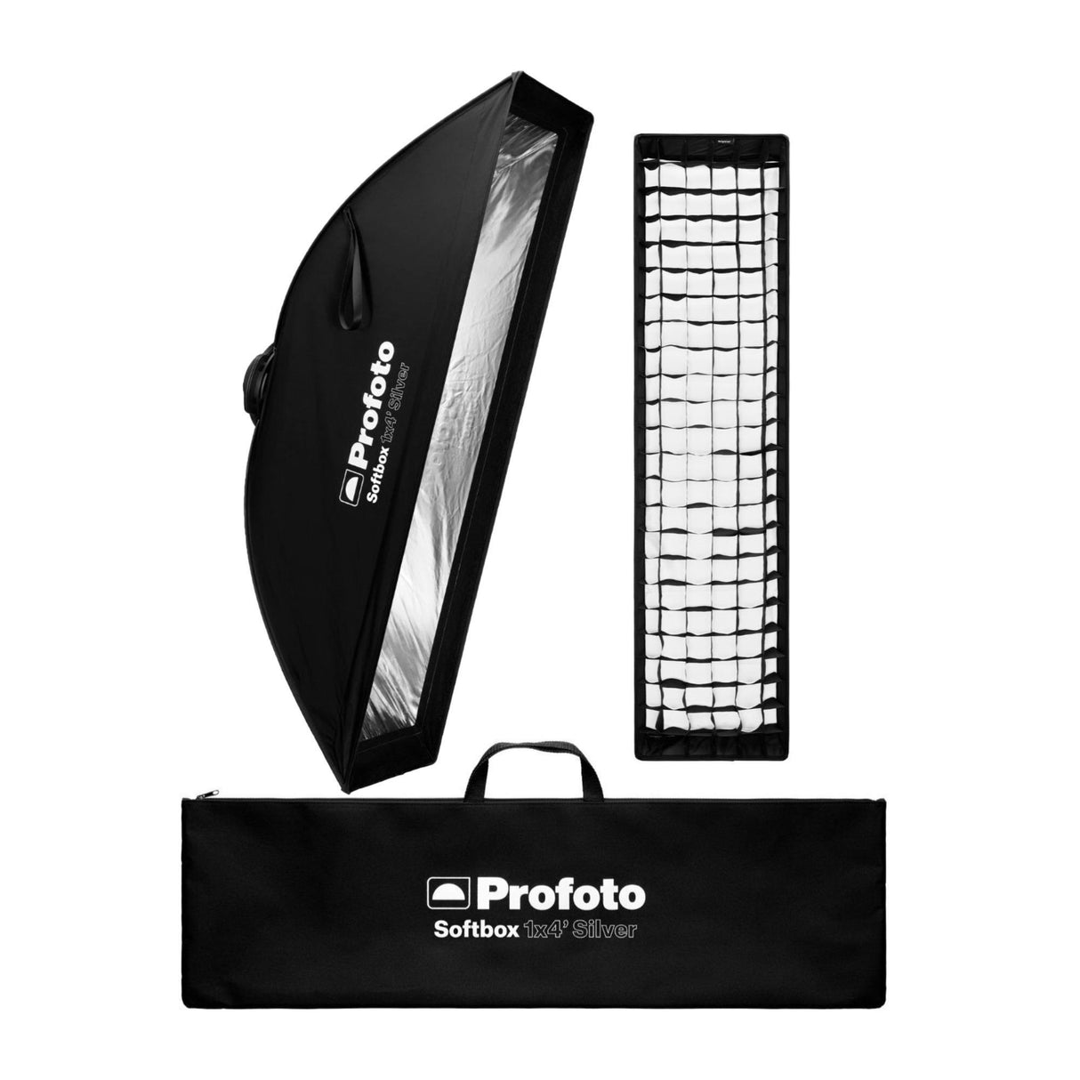 Profoto 1 x 4-Feet Softbox Strip with All-In-One Mount for Edge or Rim Lighting (Silver) Bundle