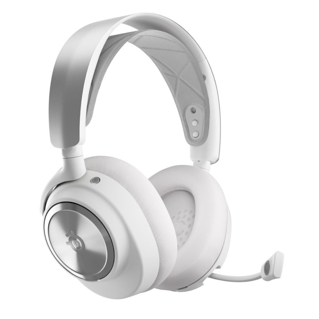SteelSeries Arctis Nova Pro Wireless Multi-System Gaming Headset for PC and PlayStation (White)