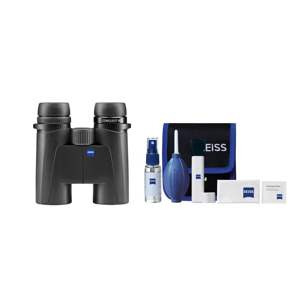 Zeiss Conquest HDX 10x32 Binocular with 90 Percent Light Transmission (Black) Bundle