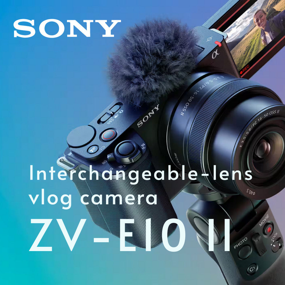 Sony Alpha ZV-E10 II Content Creators Camera with APS-C Mirrorless Lens and Lens Kit (Black) Bundle