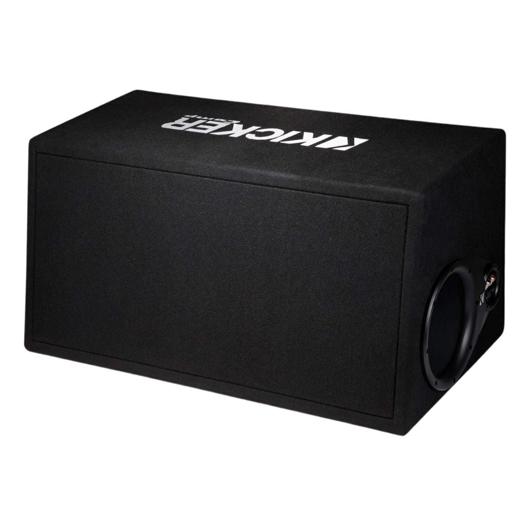 Kicker Dual Comp 12-Inch Stout Custom Box Design Subwoofer Enclosure with 2-Ohm Terminal (Black)