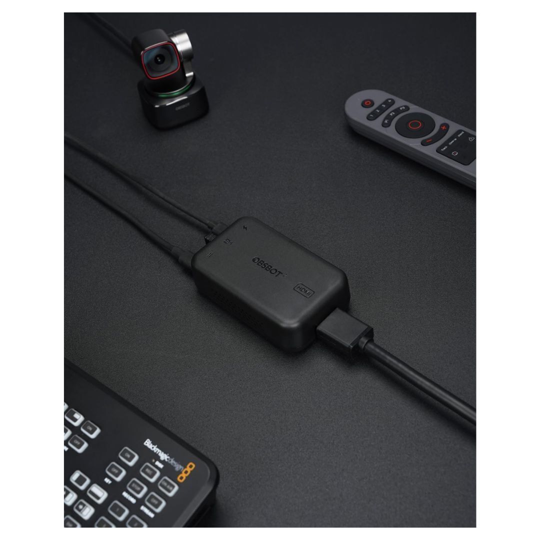 OBSBOT UVC to HDMI 2nd Gen Low Latency Adapter with Decoding Solution (Black)