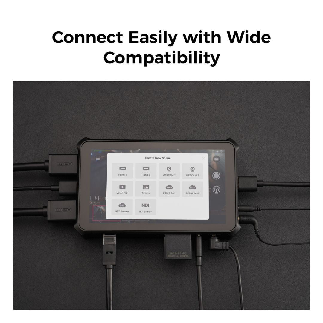 OBSBOT Talent Multi-Cam All-In-One Live Streaming Studio with 5.4-Inch Touchscreen Monitor (Black)