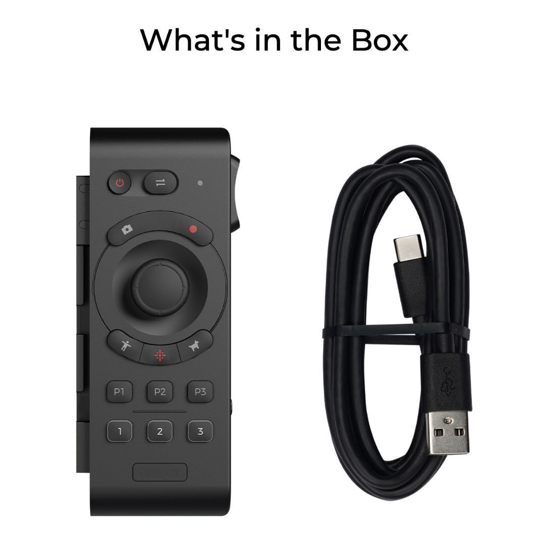 OBSBOT Tail Air Smart Wirelessly Connecting Remote Controller with USB Charging Cable (Black)