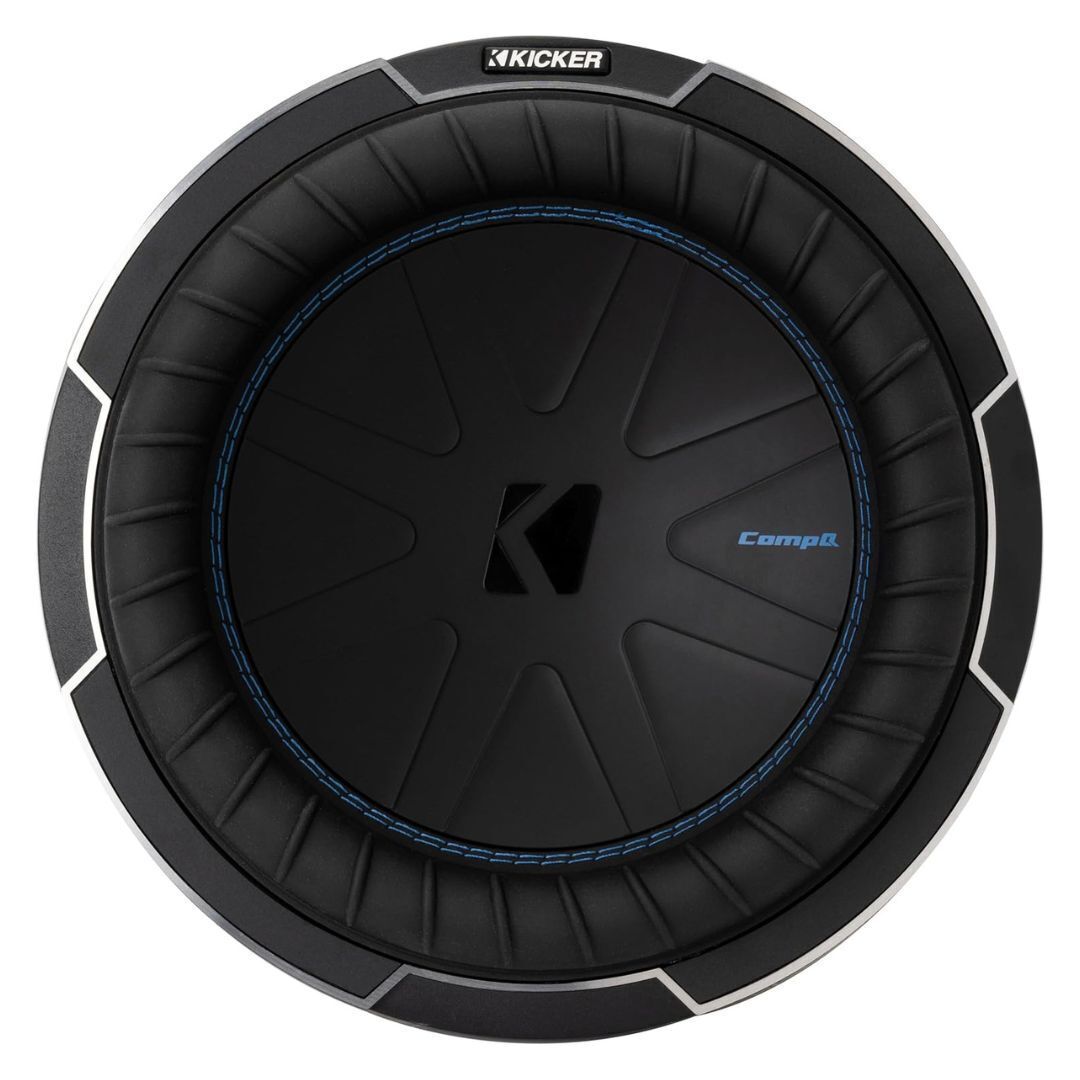 Kicker CompQ 10-Inch Subwoofer with DVC 2-Ohm, Forced-Air Cooling, and Increased Power Handling