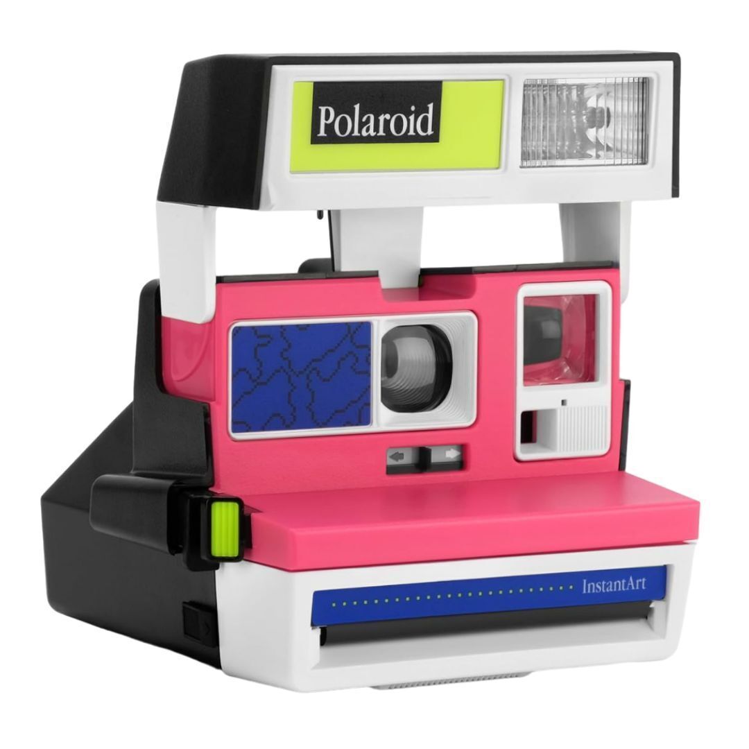 Polaroid Originals 600 InstantArt Blotches Instant Film Format Camera (Yellow-Pink-Blue)