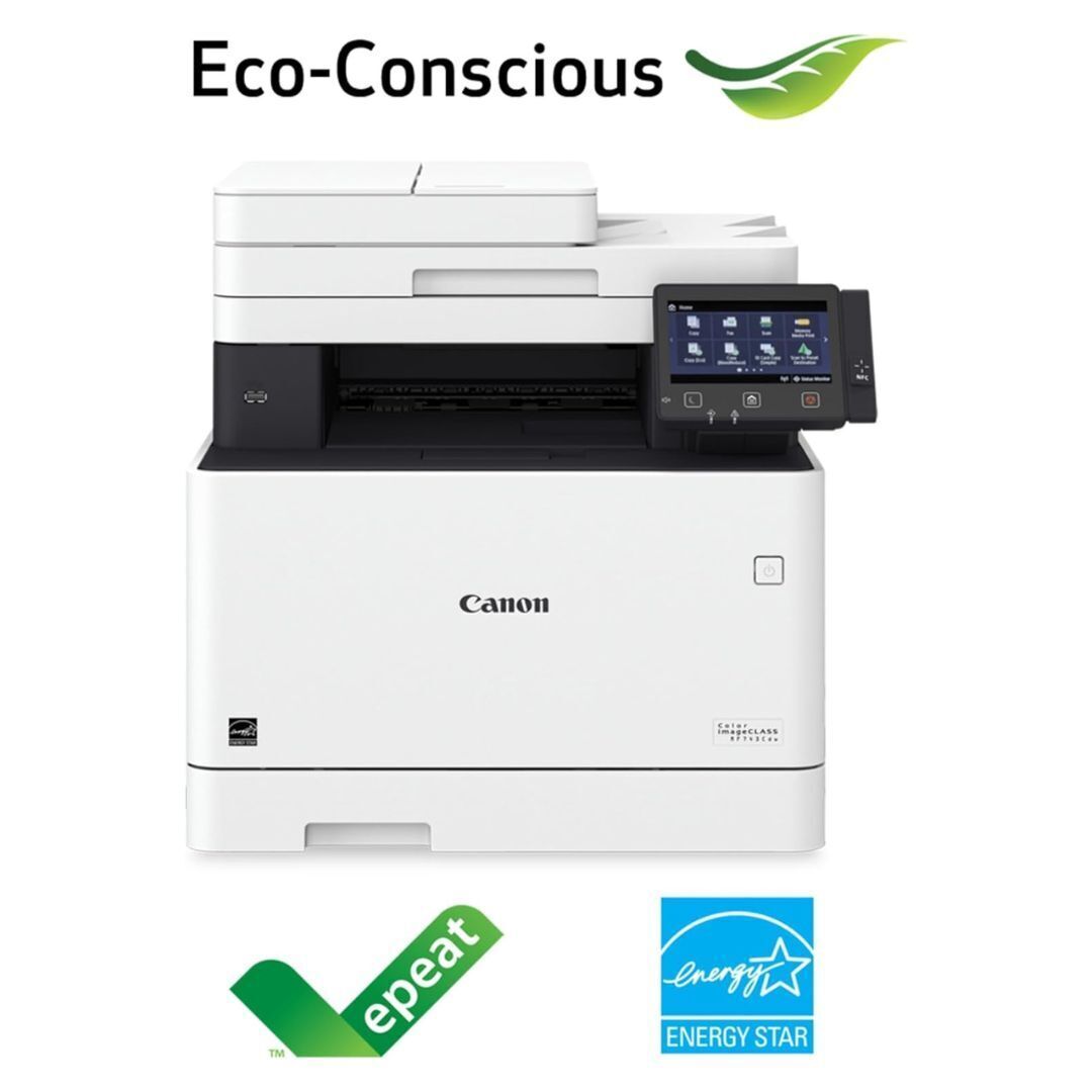 Canon Color imageCLASS MF743Cdw All-in-One Duplex Laser Printer (White and Black, Refurbished)