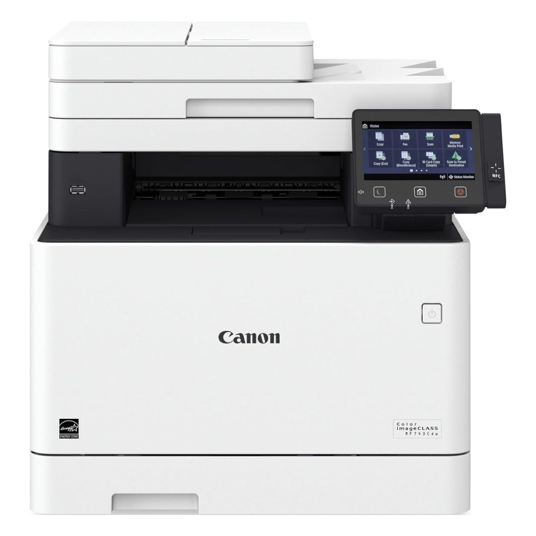 Canon Color imageCLASS MF743Cdw All-in-One Duplex Laser Printer (White and Black, Refurbished)