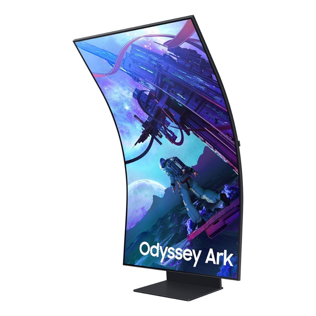 Samsung Odyssey Ark 2nd Generation UHD 165Hz Quantum Mini-LED Curved 55-Inch Gaming Monitor (Black)