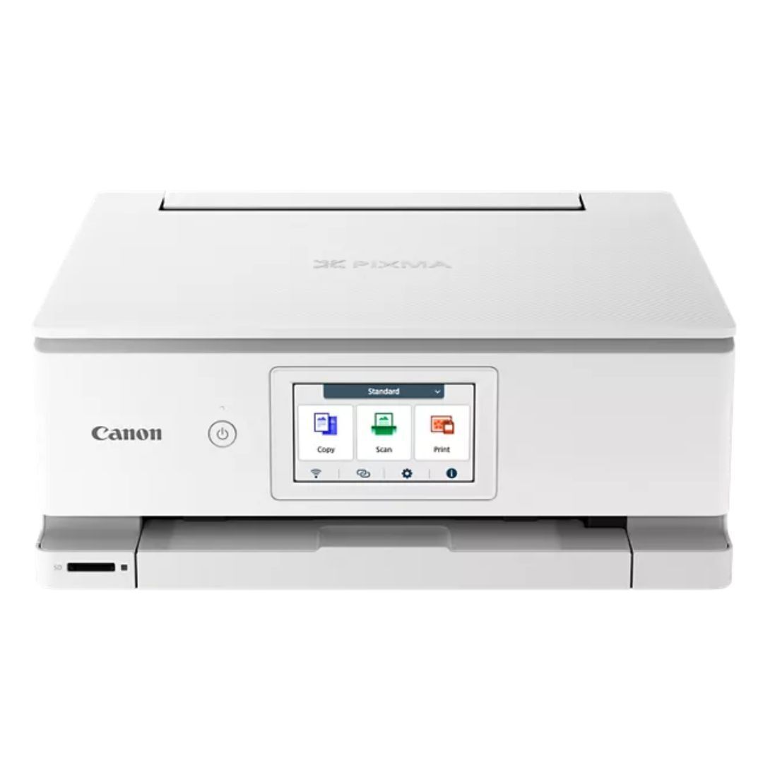 Canon PIXMA TS8820 Wireless 3-In-1 Home Printer with 4.3-Inch Color LCD Touchscreen (White)