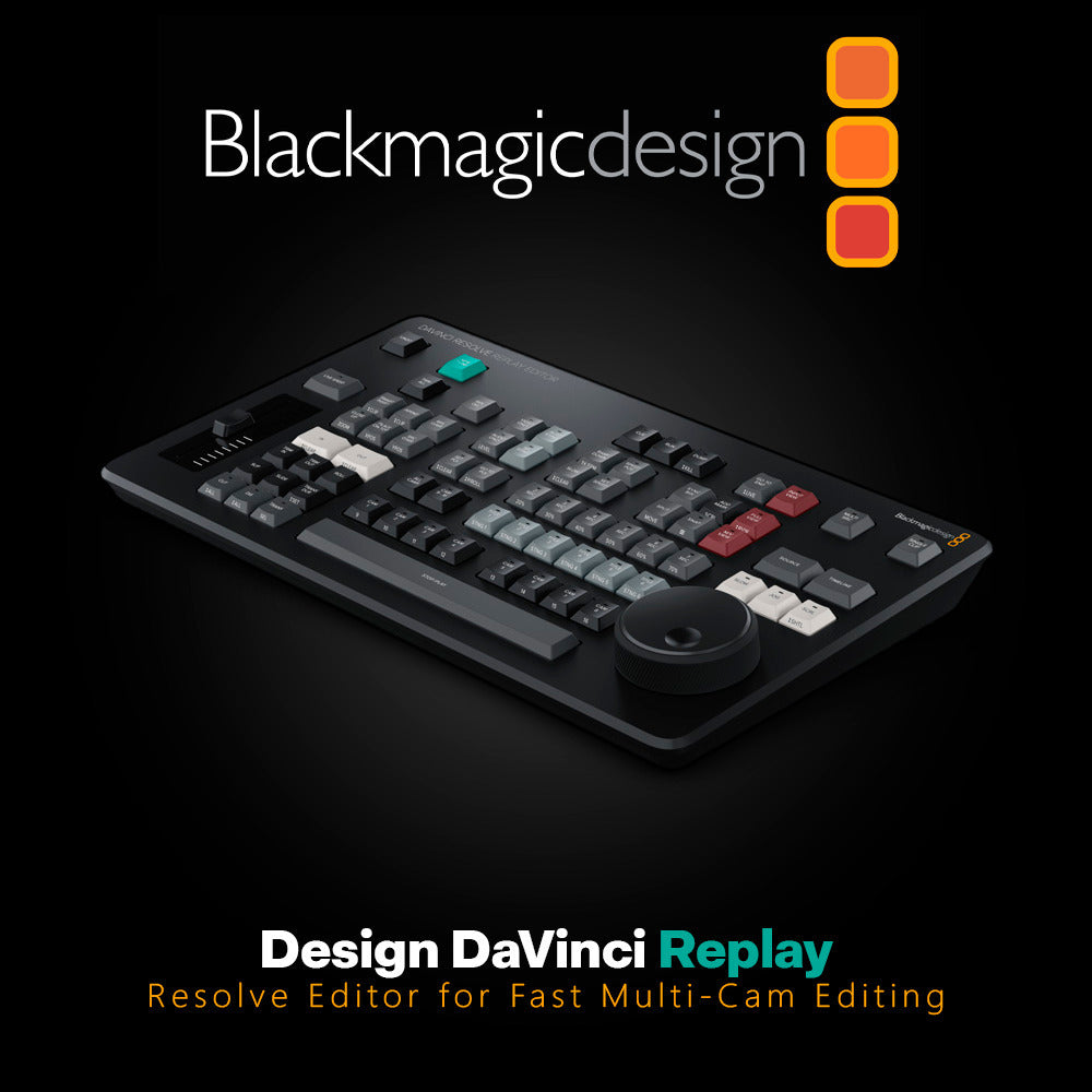 Blackmagic Design DaVinci Replay Resolve Editor for Fast Multi-Cam Editing (Black) Bundle