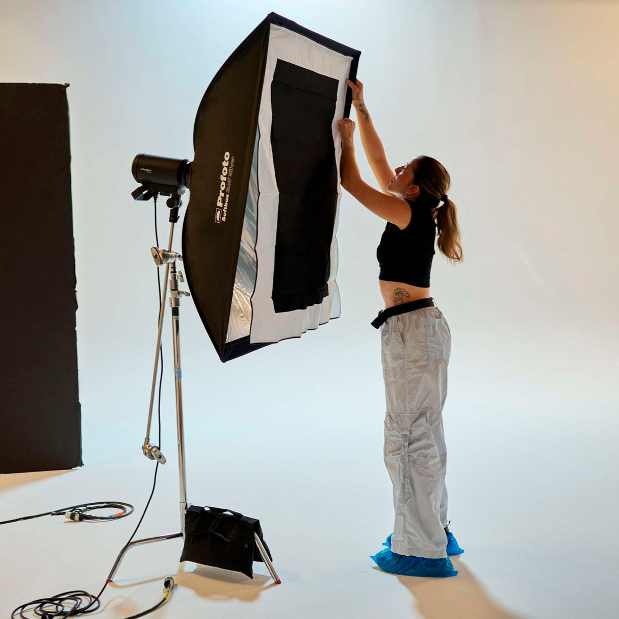 Profoto Softbox 3x4-Feet Rectangular Removable Diffuser (Silver) with Softgrid and Edge Mask Bundle