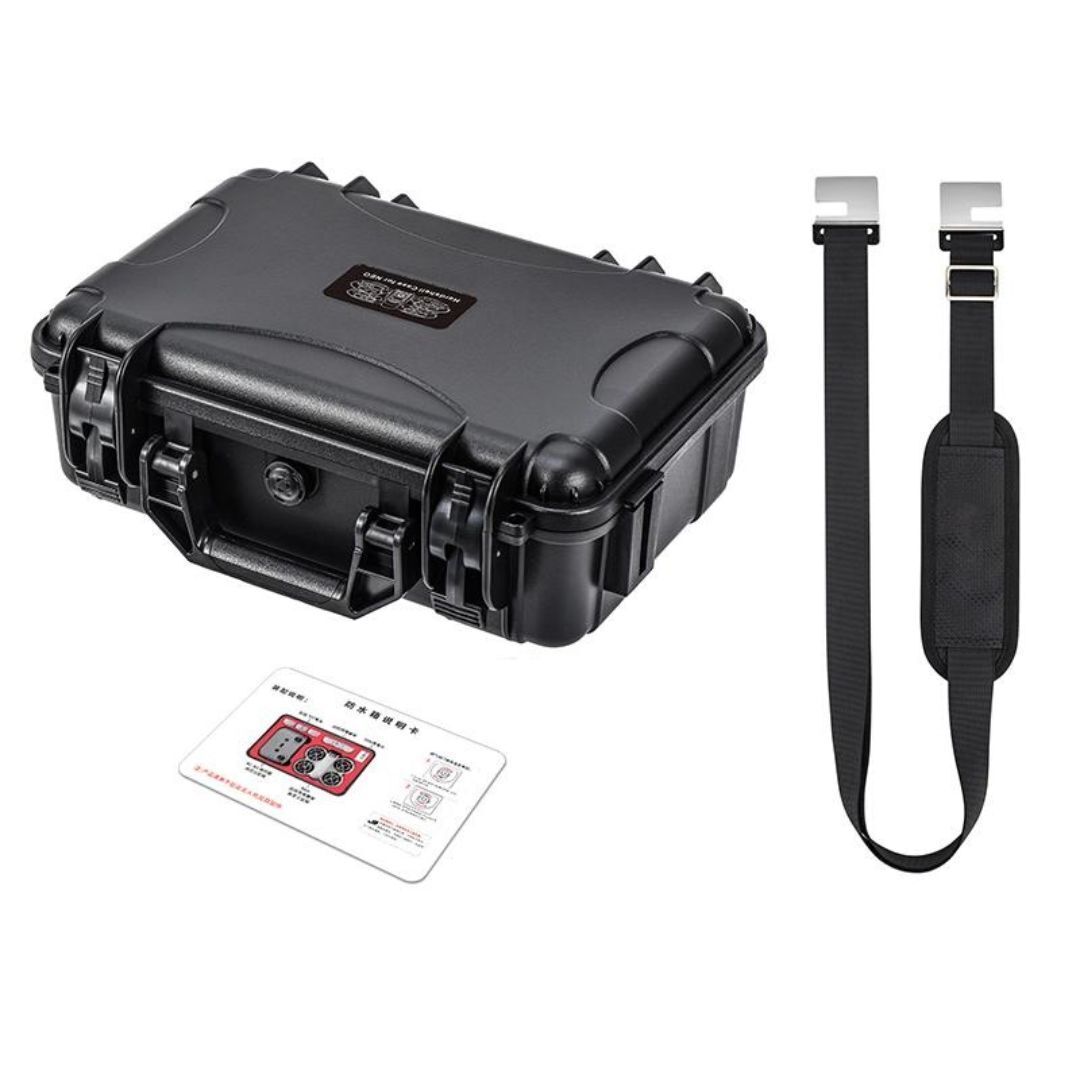 STARTRC Waterproof Hard Carrying Case for DJI Neo Fly More Combo (Black and Red)