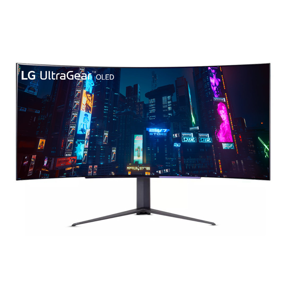LG 45GR95QE 45-Inch UltraGear 1440p 240 Hz OLED Curved Gaming Monitor with AMD FreeSync (Black)