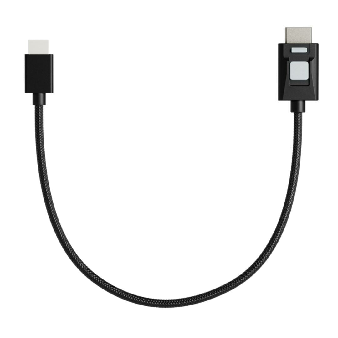 Atomos 4K60 HDR Locking Full HDMI to Mini-HDMI High-Speed 11.8-Inch Cable for Video Transfer (Black)