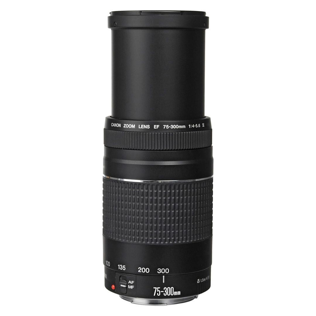 Canon EF 75-300mm F4-5.6 III Telephoto Zoom Lens for Canon SLR Cameras (Black, Refurbished)