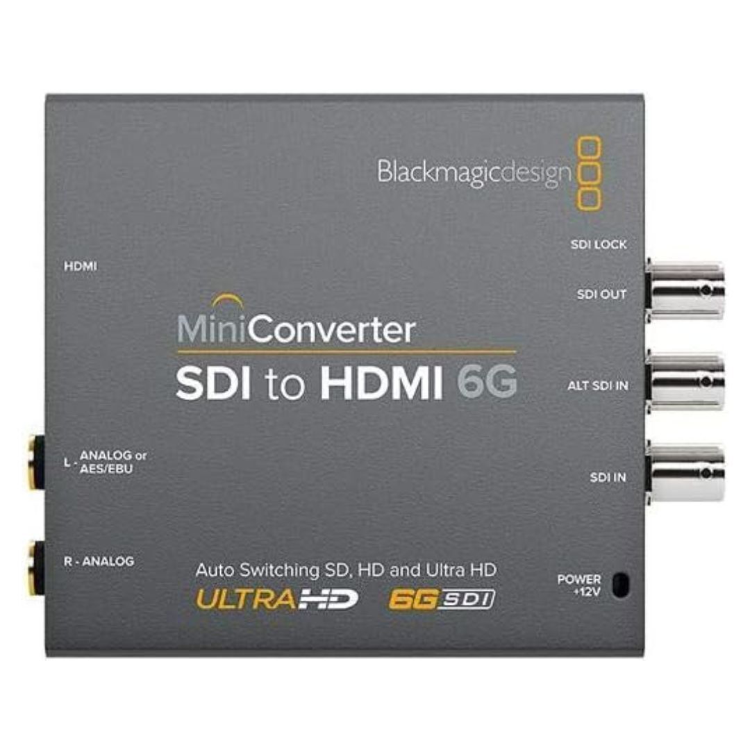 Blackmagic Design SDI-To-HDMI 6G 4096 x 2160 Pixels Mini Video Converter with Audio Outputs (Black)