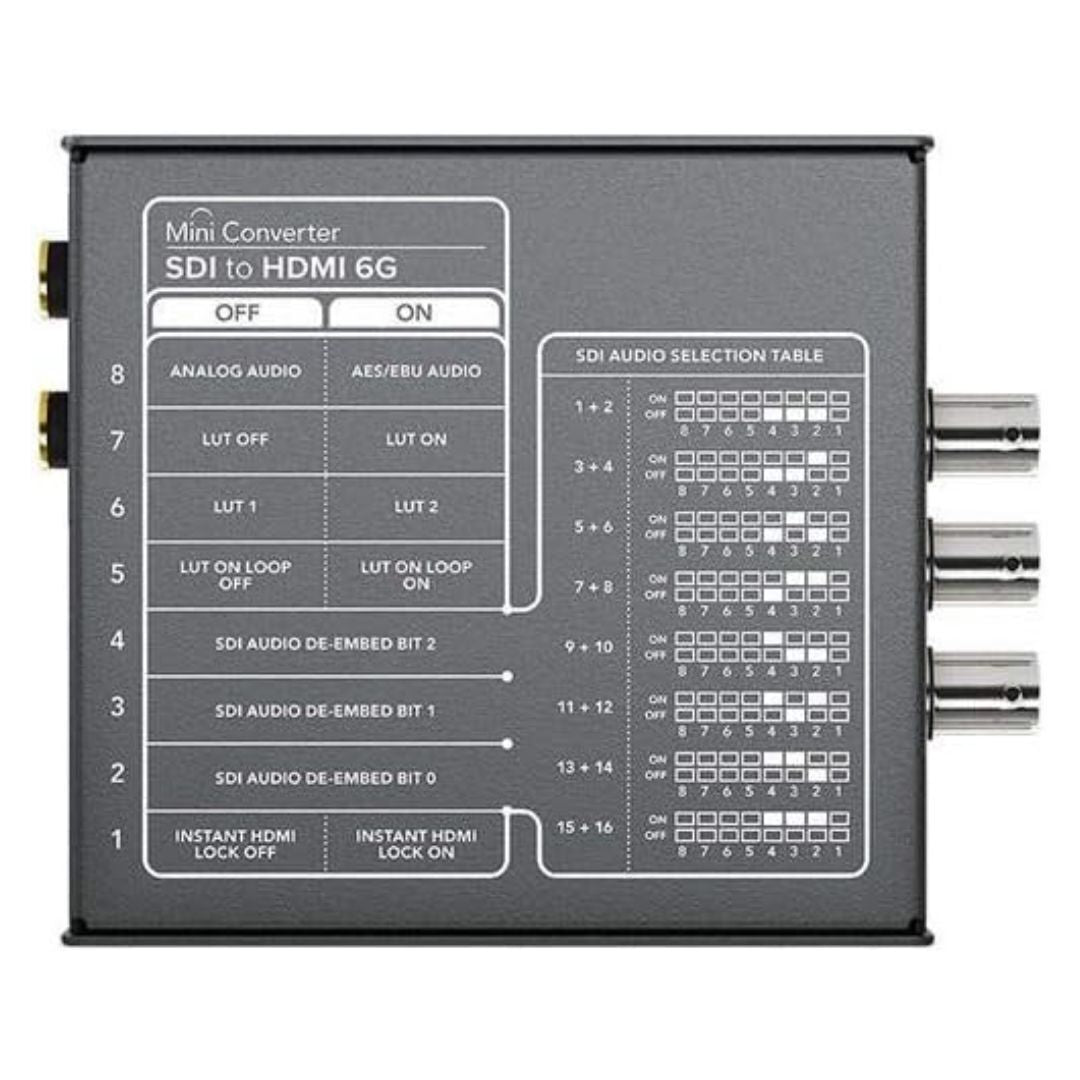 Blackmagic Design SDI-To-HDMI 6G 4096 x 2160 Pixels Mini Video Converter with Audio Outputs (Black)