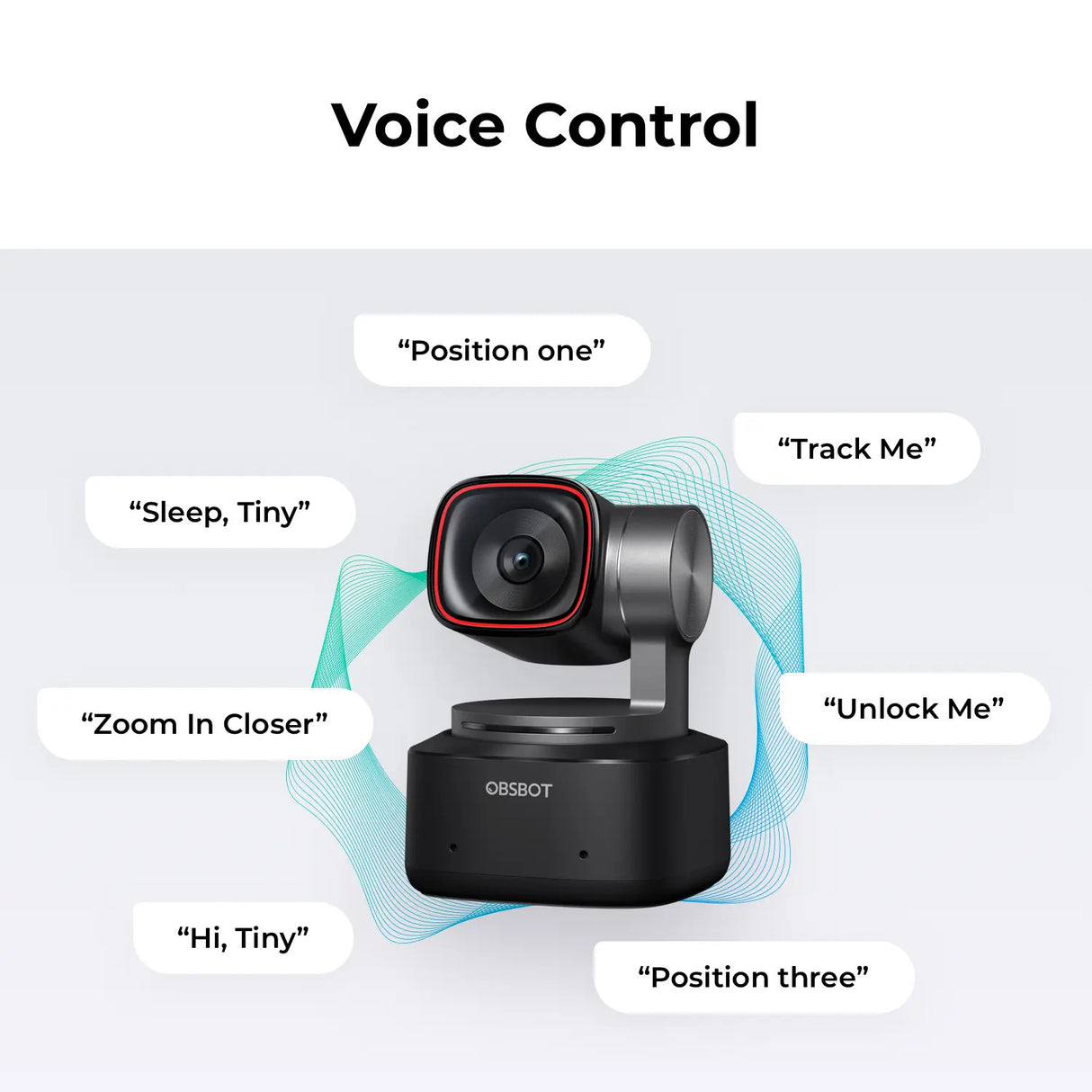 OBSBOT Tiny 2 AI-Powered PTZ 4K Webcam with Dual Native ISO Technology and Dynamic Gesture Control