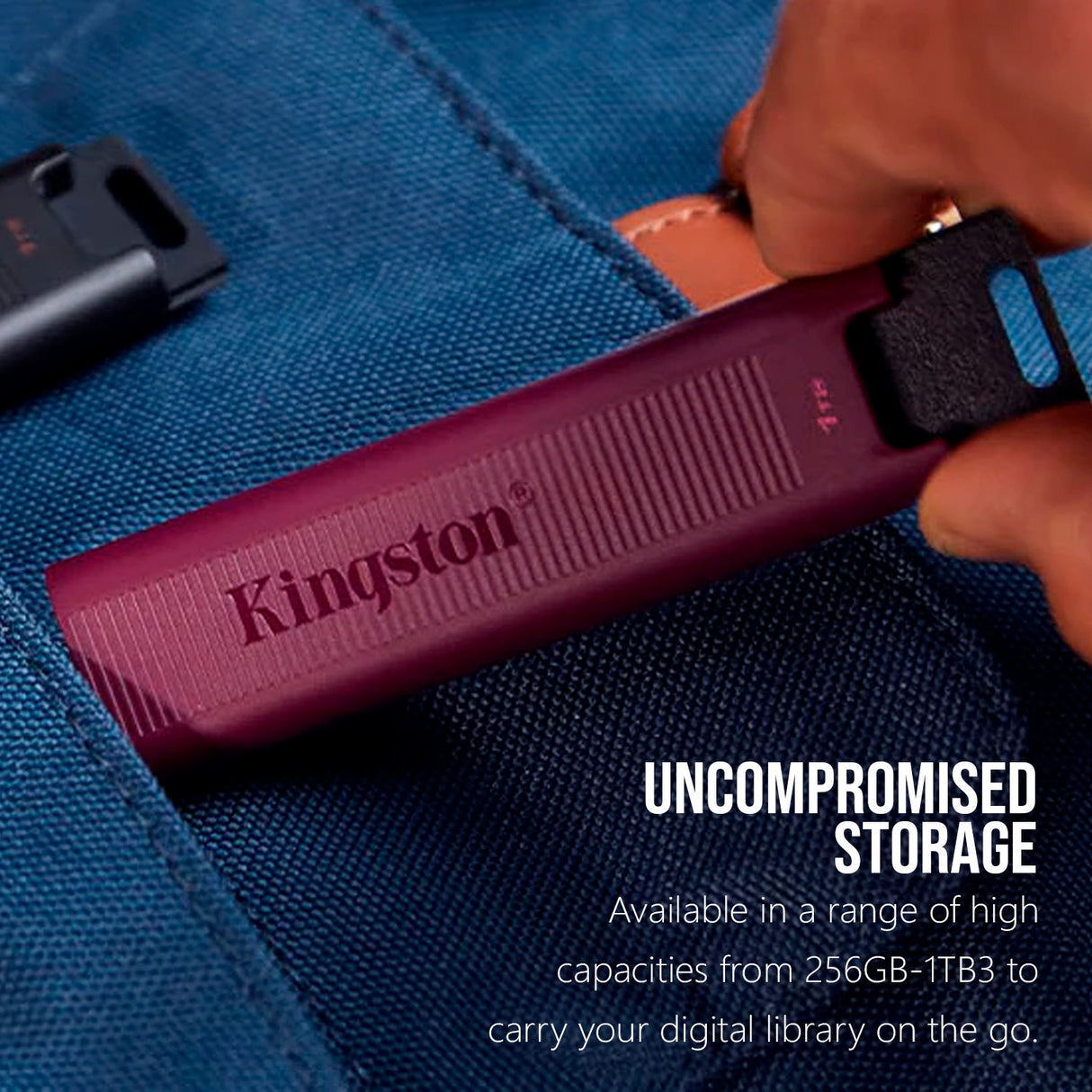 Kingston DataTraveler Max Type-A 256GB USB Flash Drive (3-Pack) with Steel Keyrings (10-Pack) Bundle