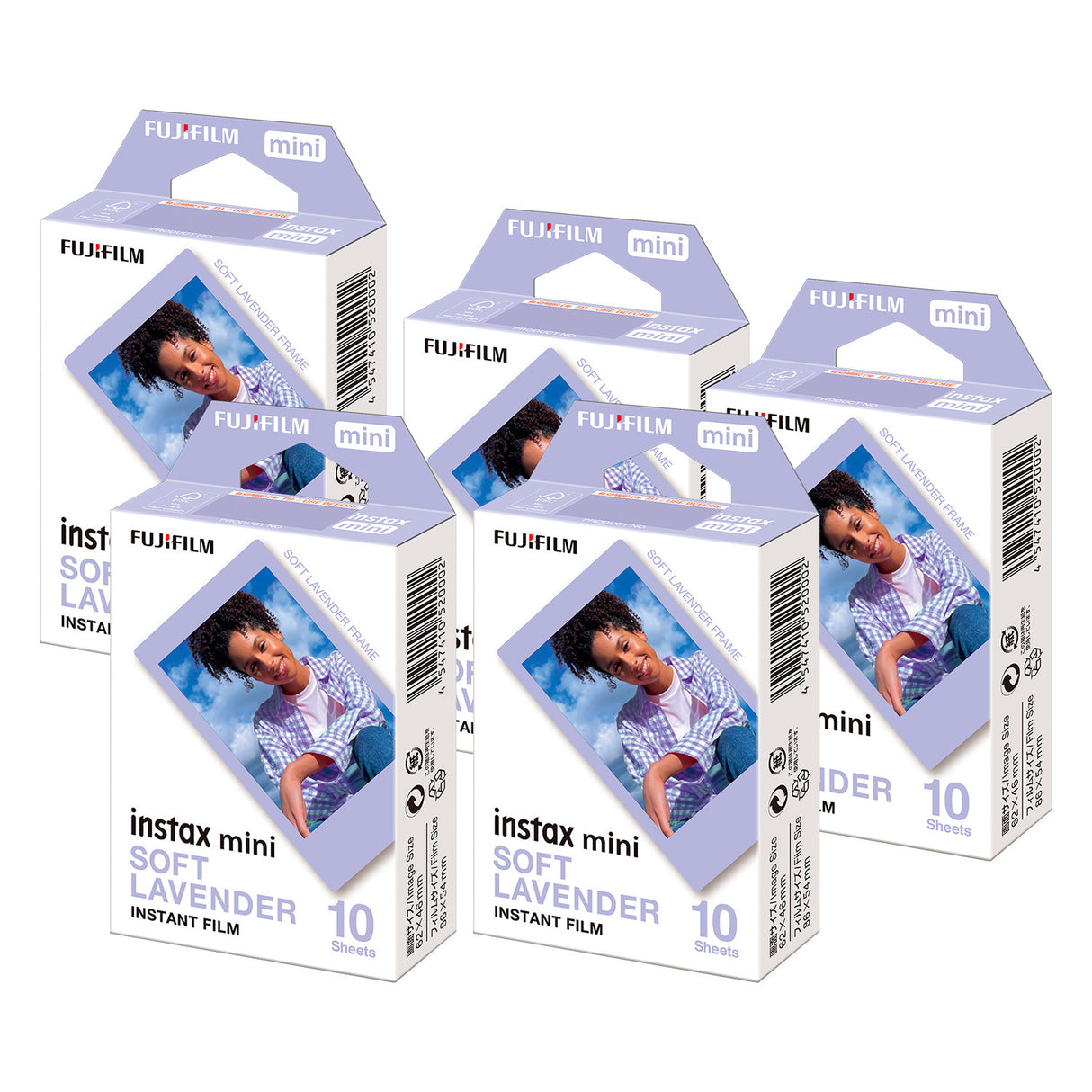 Fujifilm INSTAX MINI Soft Lavender Instant Print Film for INSTAX PAL Camera (5-Pack) Bundle