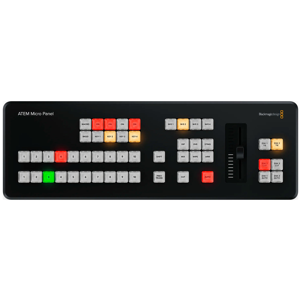 Blackmagic Design ATEM Micro Live Stream Switcher Panel with 50 Tri-Color LED Backlit Buttons