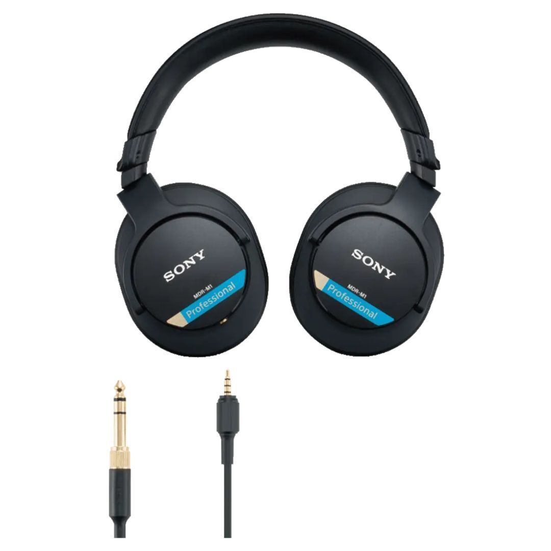 Sony MDR-M1 Professional Reference Closed Dynamic High-Fidelity Monitor Headphones (Black)