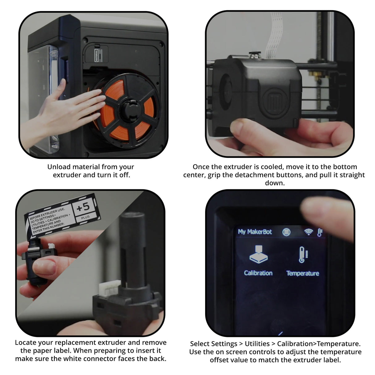 MakerBot 900-0061A Extruder for Sketch 3D Printer (2-Pack, Black)