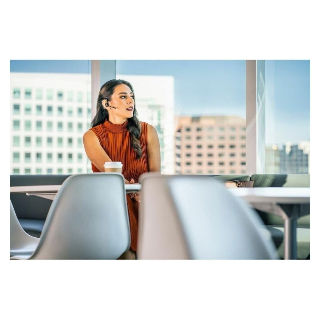 Plantronics Poly Voyager 5200 UC Wireless Omni-Directional Bluetooth Headset with Adapter (Black)