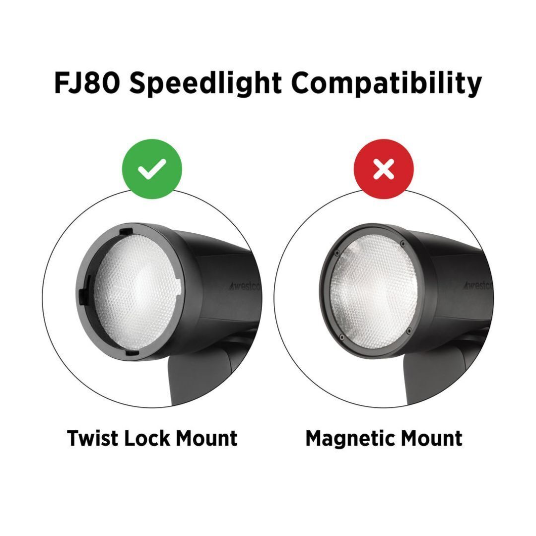 Westcott FJ80 Grid and Gel Pack with Removable Honeycomb Grid for FJ80 Speedlights (Twist Lock)