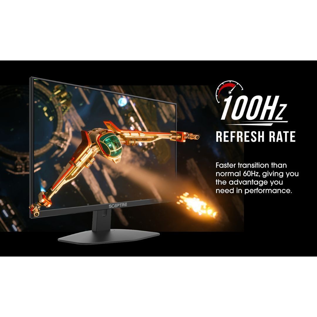 Sceptre 27-Inch FHD 100Hz Edgeless LED Gaming Monitor with AMD FreeSync and Anti-Flicker (Black)
